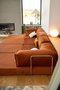 Atelier Del Sofa Kanyon - Sofá-cama de esquina Rojo azulejo